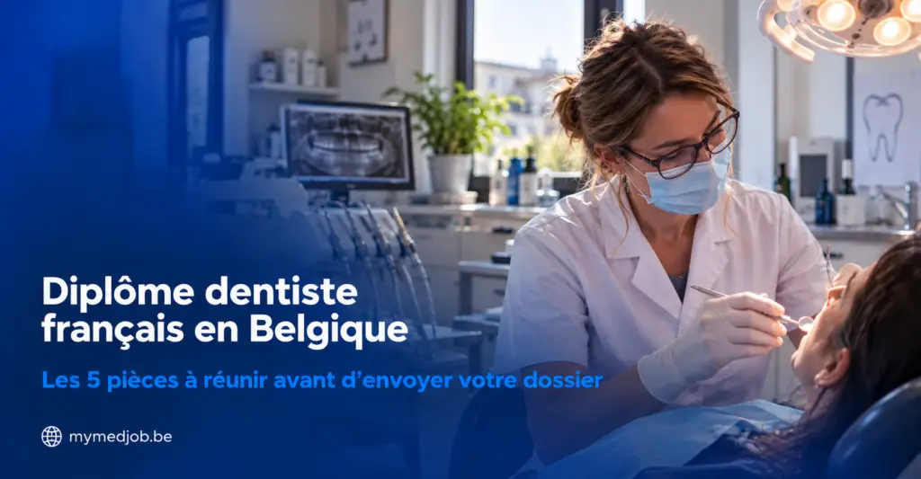 Dentiste française préparant son dossier de reconnaissance pour exercer en Belgique